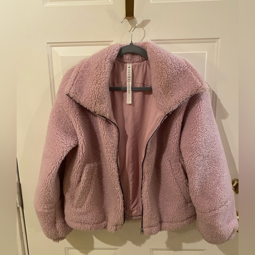 Lululemon cropped Sherpa jacket